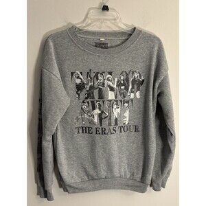 Taylor Swift The Eras Tour 2023 Gray Sweatshirt Womens Large Crewneck USA Merch